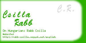 csilla rabb business card